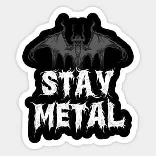 Stay Metal-Metalhead-Music-Vampire Sticker